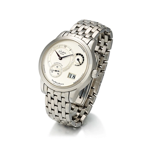 Часы Glashutte  PANOMATIC STAINLESS STEEL WITH POWER RESERVE AND DATE   