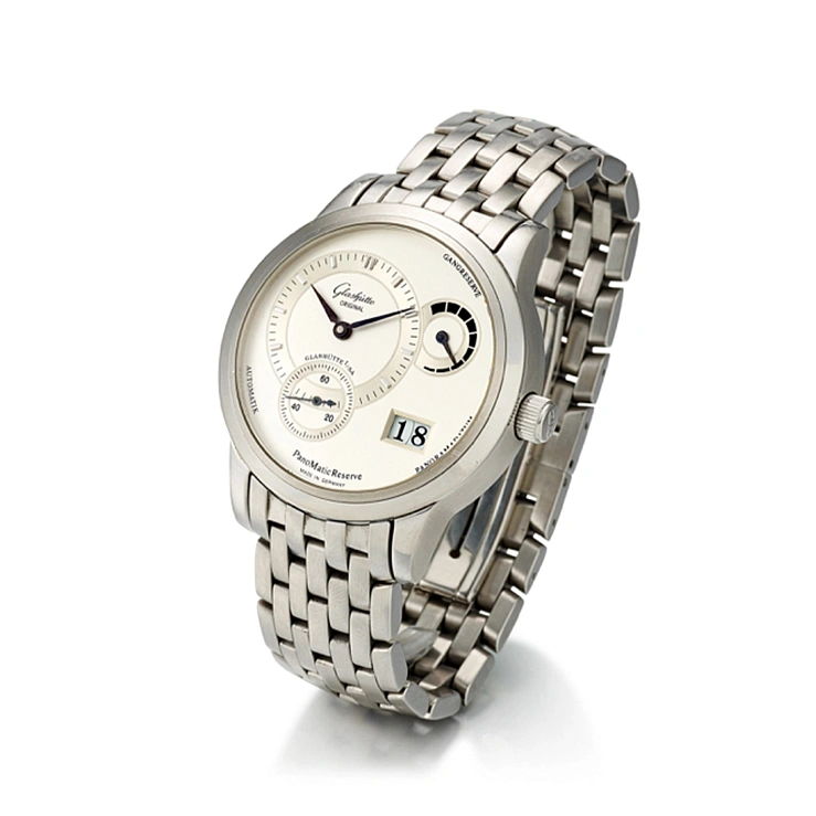 Часы Glashutte  PANOMATIC STAINLESS STEEL WITH POWER RESERVE AND DATE   