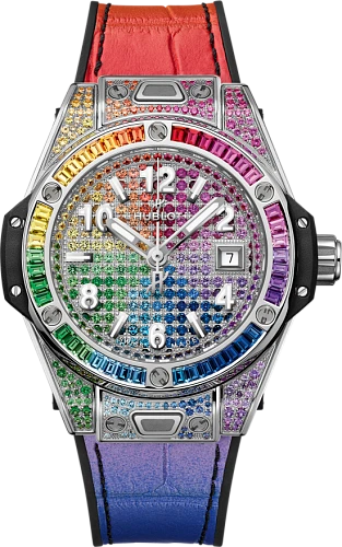 Заказать Hublot  Big Bang One Click Steel Rainbow  485.SX.9900.LR.0999