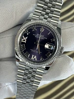Часы Rolex  Datejust 36Mm Steel &amp; White Gold Purple Dial  126234