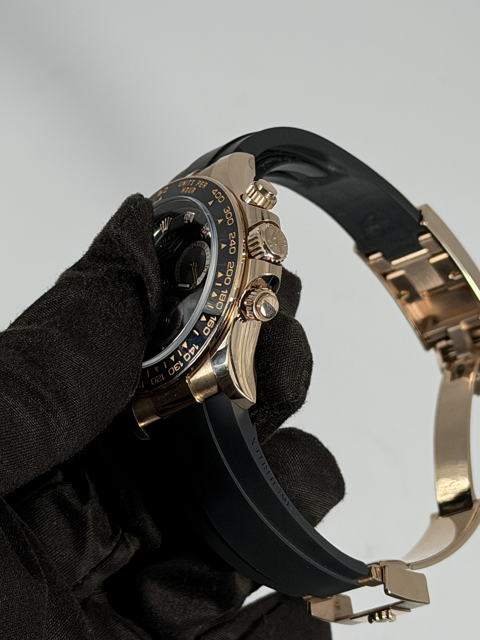 Часы Rolex  Сosmograph Daytona Oysterflex Black Dial And Diamonds  126515LN