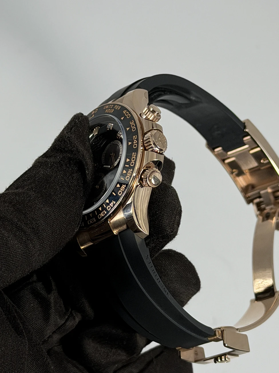 Часы Rolex  Сosmograph Daytona Oysterflex Black Dial And Diamonds  126515LN