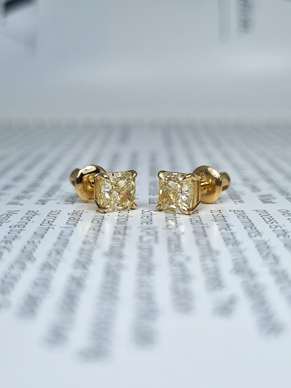 Украшение NO NAME  Серьги с бриллиантами 1,01/1,04 ct.   