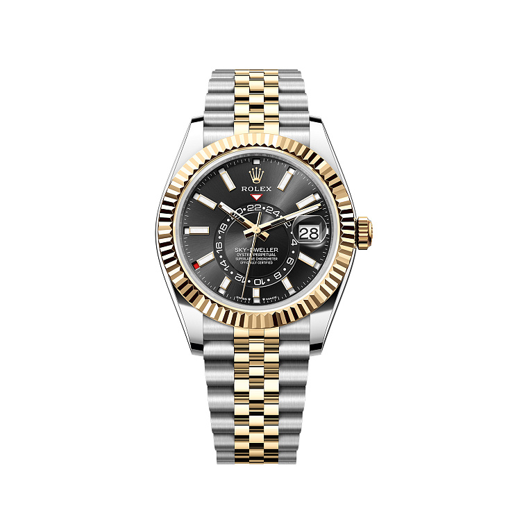 Часы Rolex  Sky-Dweller 42Mm Steel And Yellow Black Dial  336933