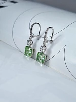 Украшение GIA  Серьги 3,01/3,02 ct. Light Greenish Yellow/VVS2-Si1   