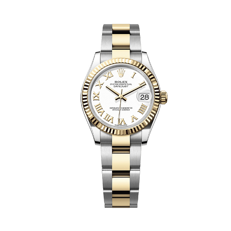 Часы Rolex  Datejust 31Mm Steel & Yellow Gold White Dial Roman Index  278273-0001
