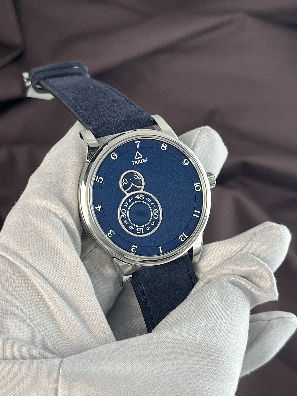 Часы Trilobe  Nuit Fantastique Grained Blue  NF05BG