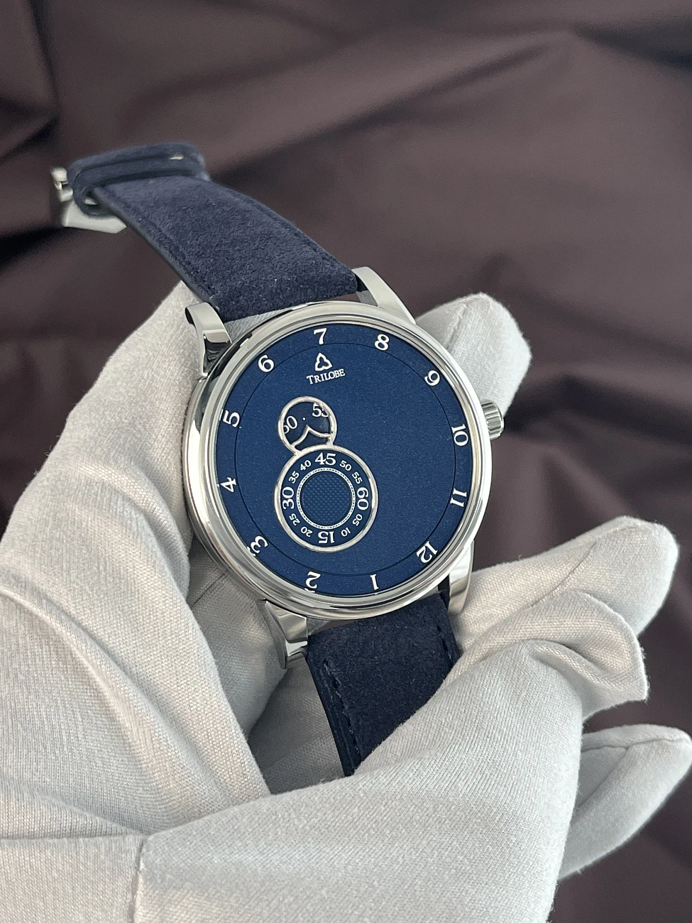 Часы Trilobe  Nuit Fantastique Grained Blue  NF05BG
