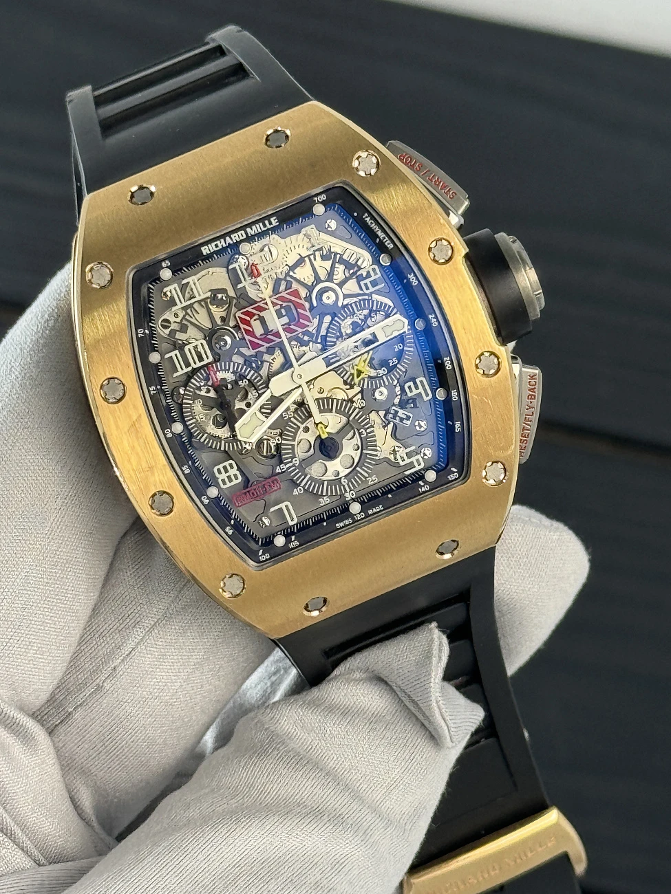 Часы Richard Mille  RM11 Felipe Massa Rose Gold Titanium  RM011 RG Ti