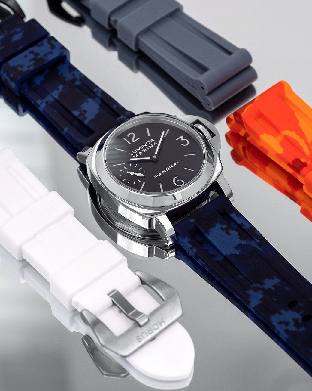 Часовой ремешок Panerai  Ремешок Для Часов Blue Digi Camo 44/47Mm Strap  