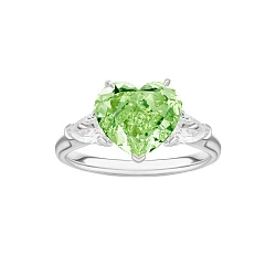 GIA Кольцо с бриллиантом 3,01 ct. Fancy Brownish Greenish Yellow/VS1