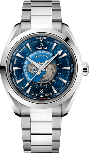 SEAMASTER AQUA TERRA CO-AXIAL MASTER CHRONOMETER GMT WORLDTIMER 43 MM