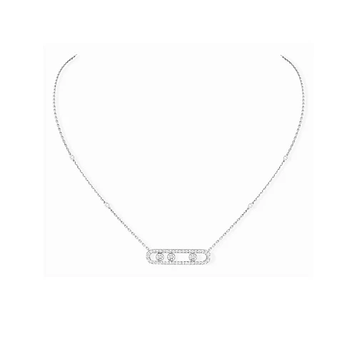 Украшение Messika  Колье Move Pavé 03994-WG  Move pavé diamond necklace 3994 