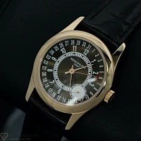 Часы Patek Philippe  Calatrava 37Mm Brown Arabic Date Rose Gold  6000R-001