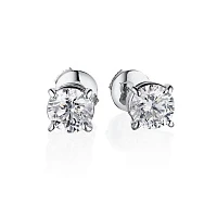 Украшение GIA  Серьги 1,00/1,00 ct. F/VVS2 "Round"   