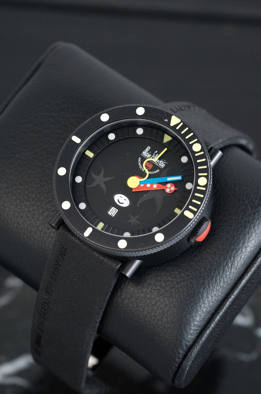 Часы Alain Silberstein  Marine Smileday Black  