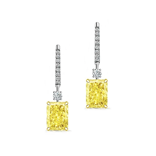 Украшение GIA  Серьги с бриллиантами 1,46/1,51 ct. W To X Range/VS2-Si1   