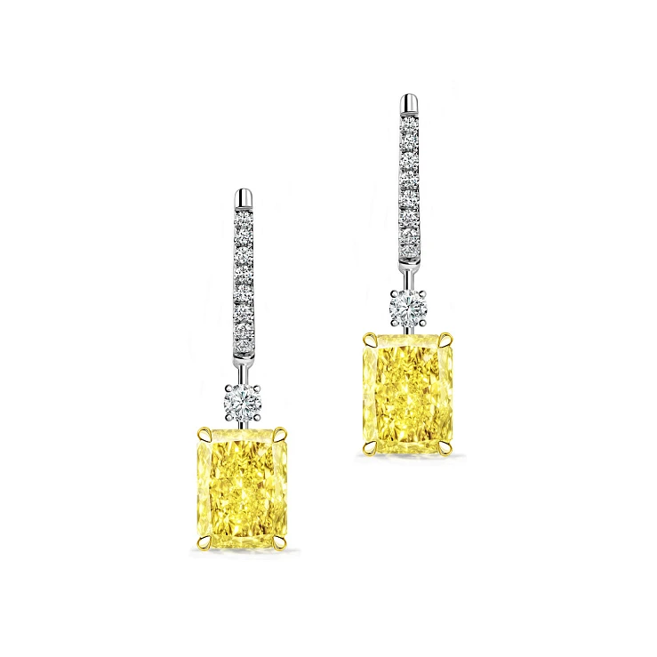 Украшение GIA  Серьги с бриллиантами 1,46/1,51 ct. W To X Range/VS2-Si1   