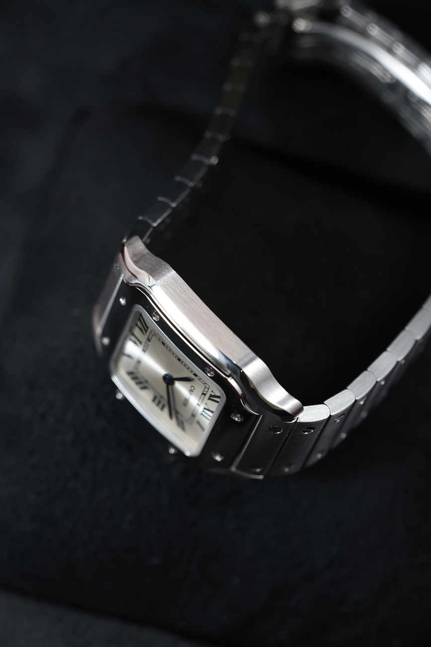 Часы Cartier  Santos De Cartier Small Model Silver Dial  WSSA0082