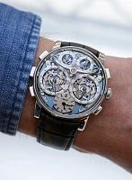 Часы MB&amp;F  Legacy Machine Sequential Flyback In Platinum By Stephen Mcdonnell  