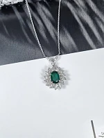 Украшение No Name  Подвеска с изумрудом 1,80 ct.   