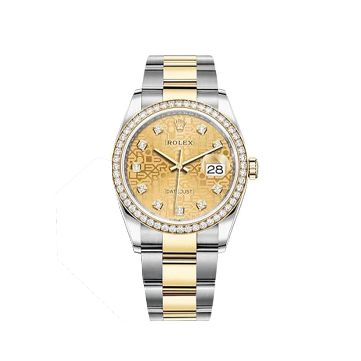 Часы Rolex  Datejust 36Mm Oystersteel Yellow Gold And Diamonds Computer Dial  126283RBR