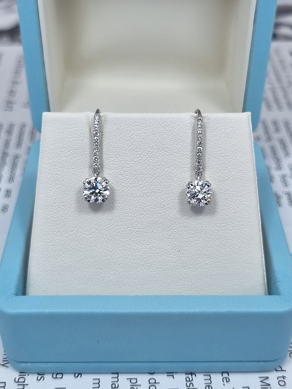 Украшение GIA  Серьги 0,73/0,73 ct. F/Internally Flawless &quot;Round Diamond&quot;   