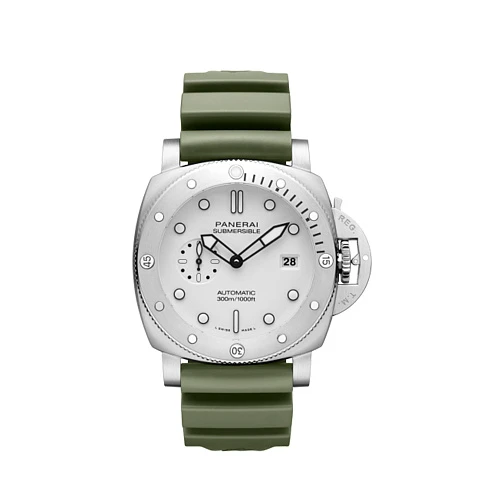 Часы Panerai  Submersible Quarantaquattro 44 Mm White Dial  PAM01595