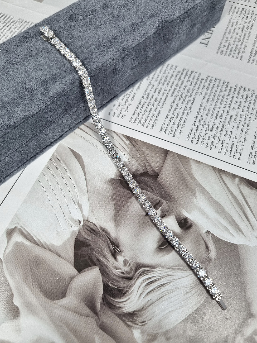 Украшение GIA  Браслет с бриллиантами 11,40 ct. D/VVS1 (3 Excellent, NONE)   