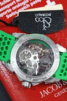 Часы Jacob &amp; Co  Epic X Skeleton Titanium Green  EX110.20.AA.AC.A