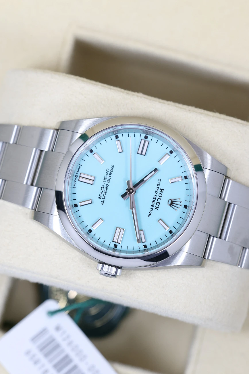Часы Rolex  Perpetual 36 Stainless Steel Tiffany Dial  126000
