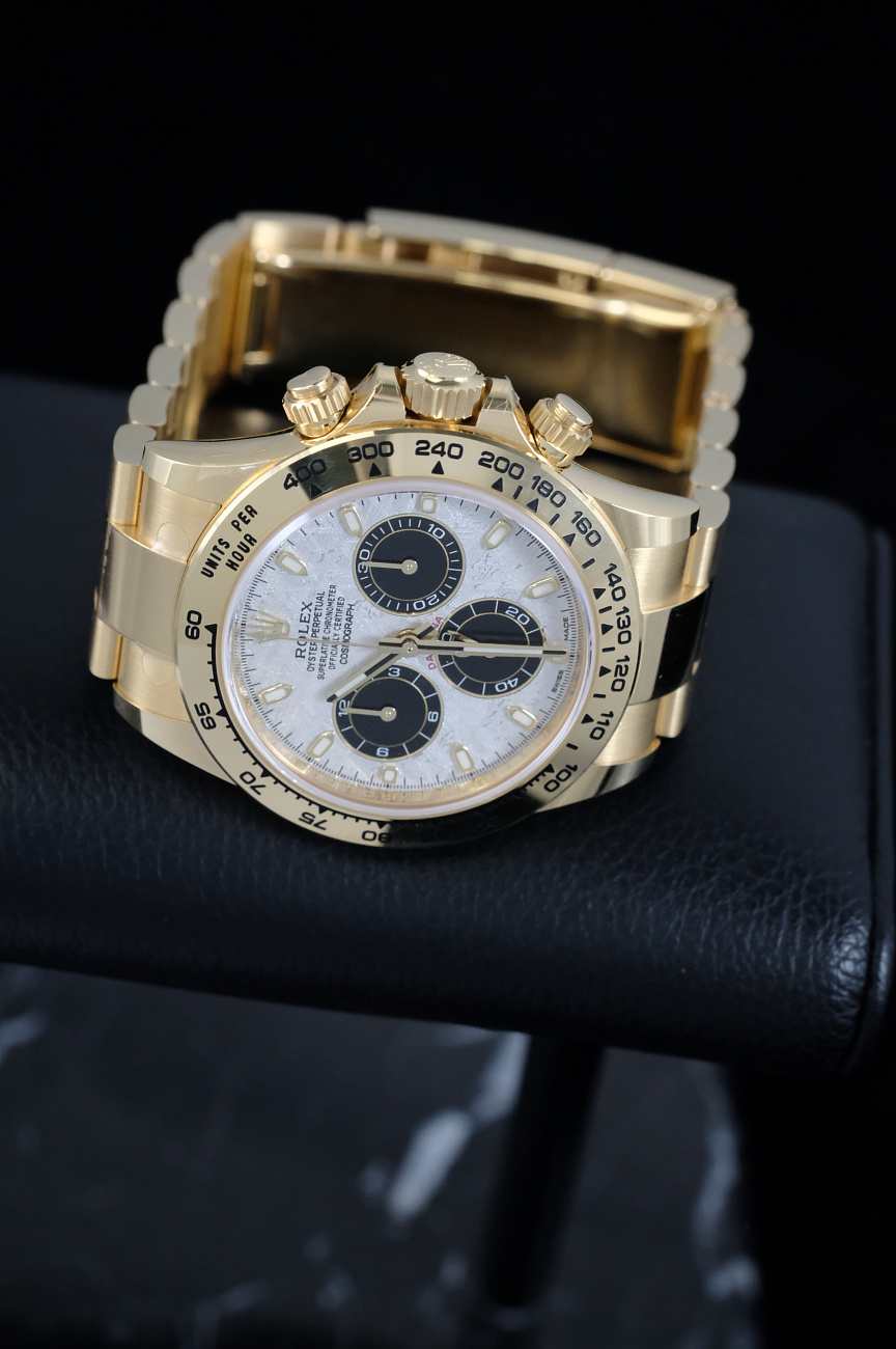 Часы Rolex  Cosmograph Daytona 40Mm Yellow Gold Meteorite And Black Dial  116508