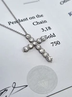 Украшение No Name  Крест с бриллиантами 0,77 ct.   