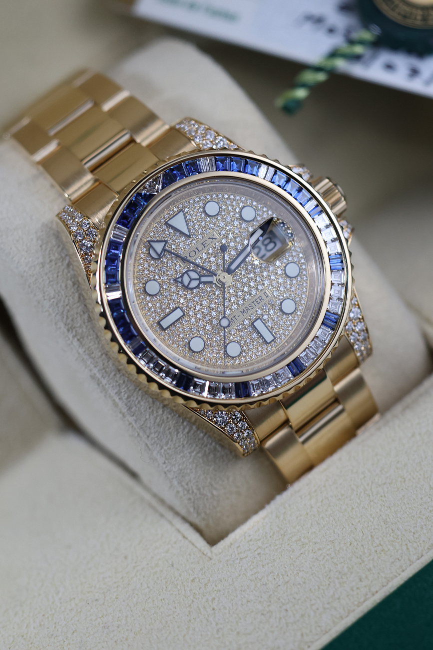 Часы Rolex  Rolex GMT Master II Sapphires Diamonds   116758SA