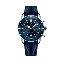 Часы Breitling  Superocean Heritage B01 Chronograph 42 Blue Rubber  AB0156161C1S1