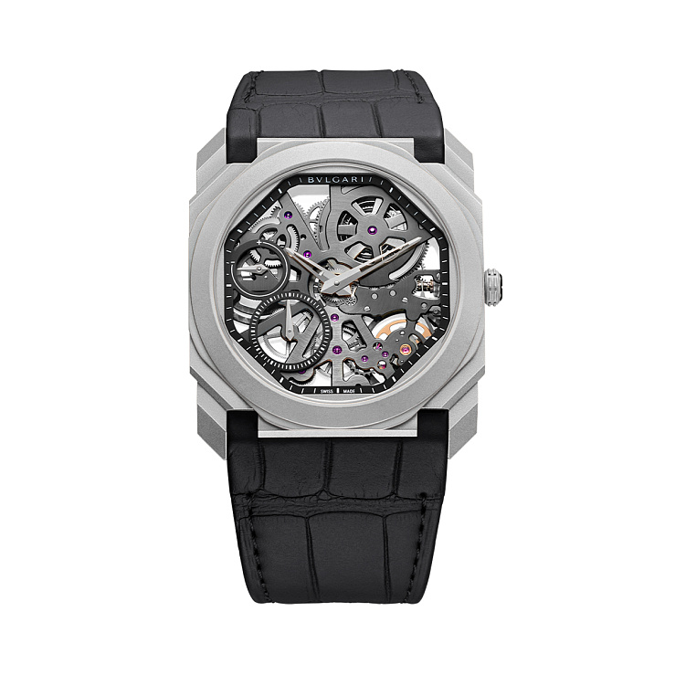 Часы Bvlgari  Octo Finissimo Skeleton Titanium Power Reserve  102714