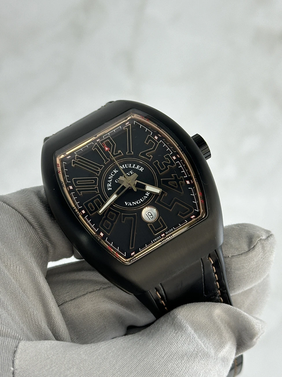 Часы Franck Muller  Mens Collection Vanguard Yachting Black Gold  V45SCDTTTNRBR5N