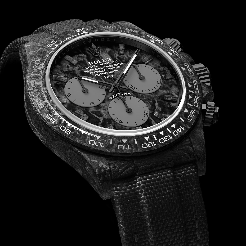 Заказать DiW  Rolex Daytona 40 Mm All Carbon Graphite  