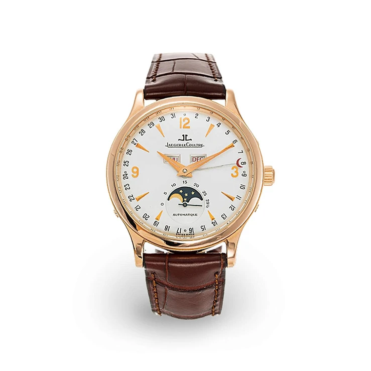 Часы Jaeger-LeCoultre  Master Calendar Moonphase Rose Gold Silver Dial 37Mm  140.2.98.S