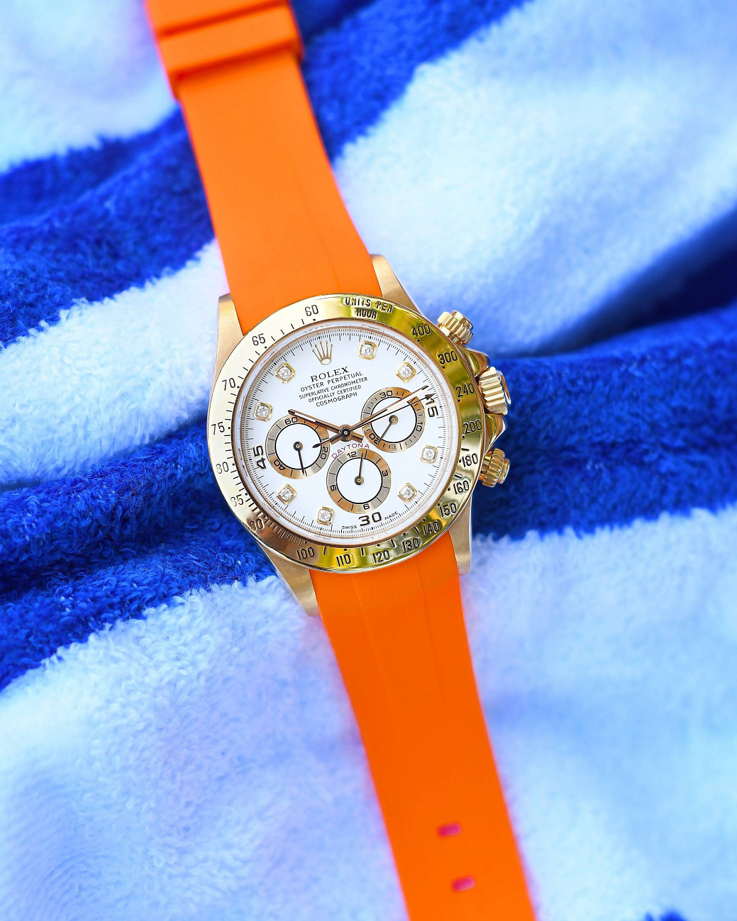 Часовой ремешок Rolex  Ремешок Для Часов Orange 40Mm Strap  