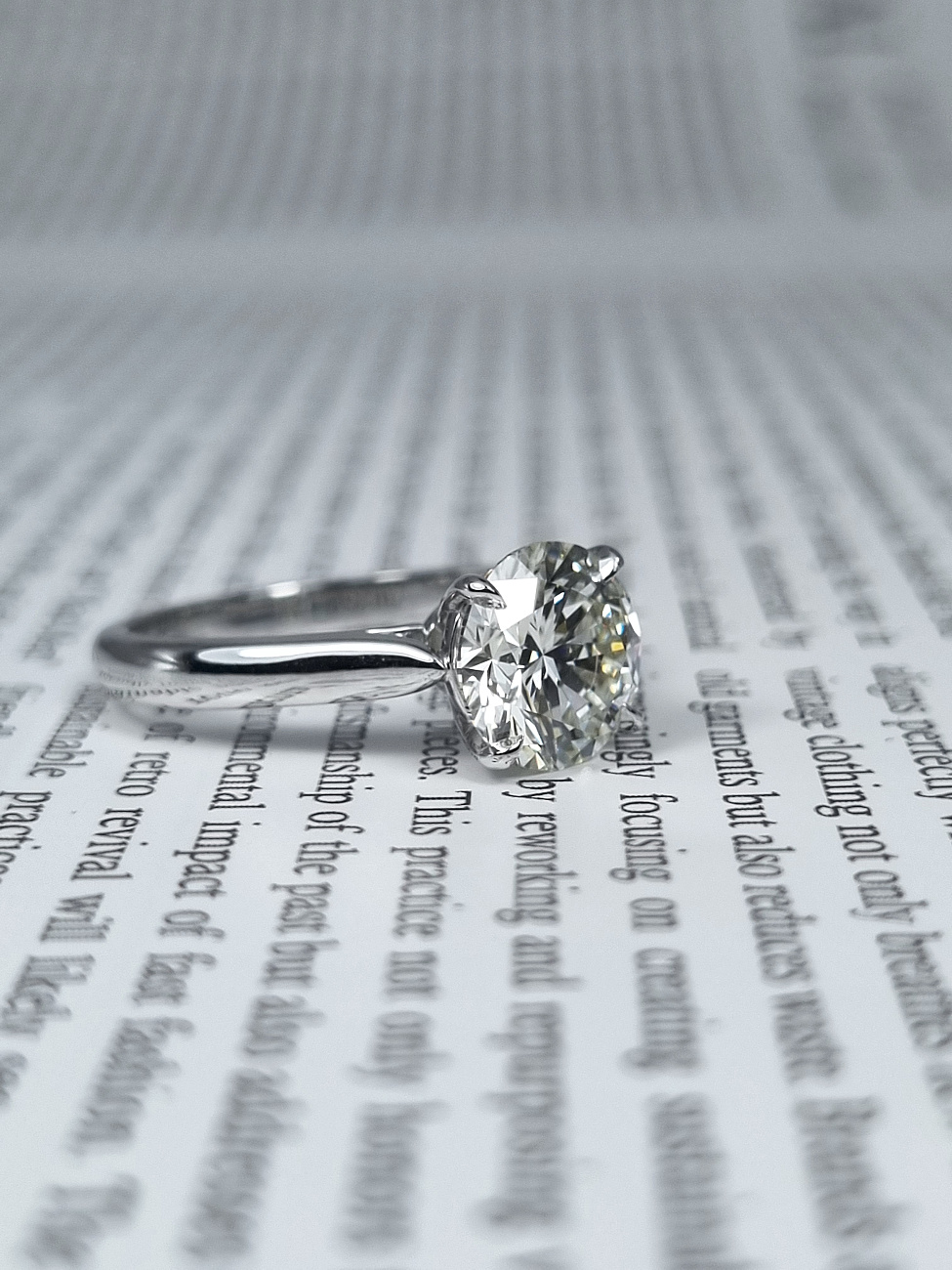 Украшение NO NAME  Кольцо С Бриллиантом 2,22 Ct. J/If (3 Excellent)   