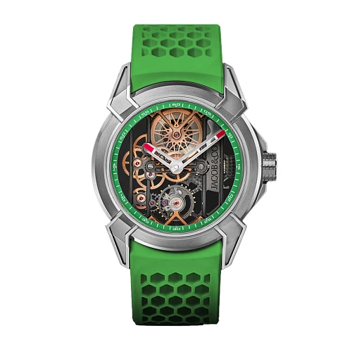 Часы Jacob & Co  Epic X Skeleton Titanium Green  EX110.20.AA.AC.A