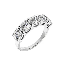 GIA Кольцо с бриллиантами 3,5 ct. H/VS1 (3 excellent)