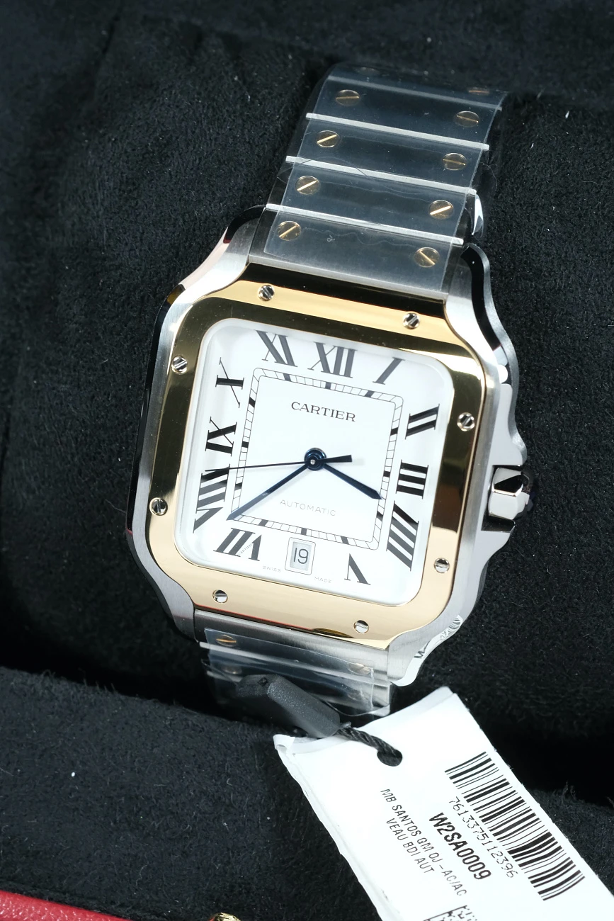 Часы Cartier  Santos De Cartier Steel Yellow Gold  W2SA0009