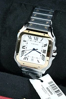 Часы Cartier  Santos De Cartier Steel Yellow Gold  W2SA0009
