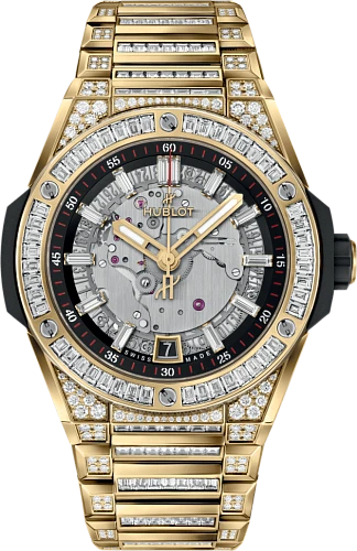 Заказать Hublot  Big Bang Integrated Time Only Yellow Gold Jewellery  456.VX.0130.VX.9804