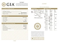 Украшение GIA  Серьги 0,77/0,77 ct. F/VVS (3 excellent)   