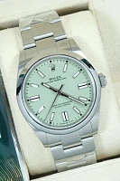 Часы Rolex  Oyster Perpetual 41 Mm Pistachio Dial New Model  134300-0006