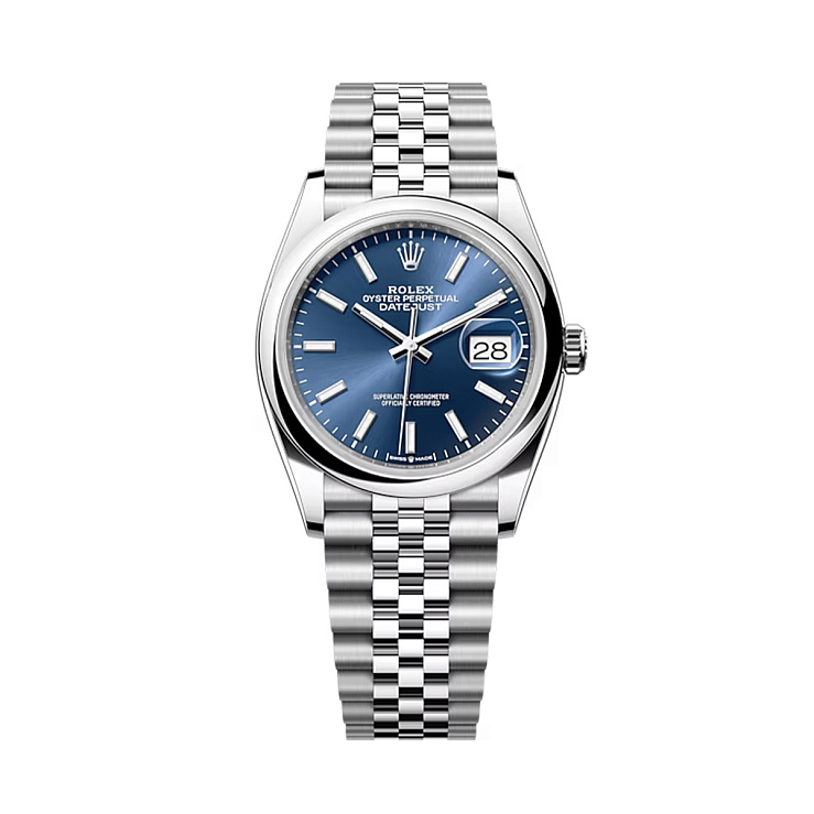 Часы Rolex  Oyster Perpetual Datejust 36Mm Blue Dial Jubilee Bracelet  126200