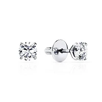 Украшение GIA  Серьги 1,04/1,04 ct. J/IF (3 Excellent) Round Diamonds   